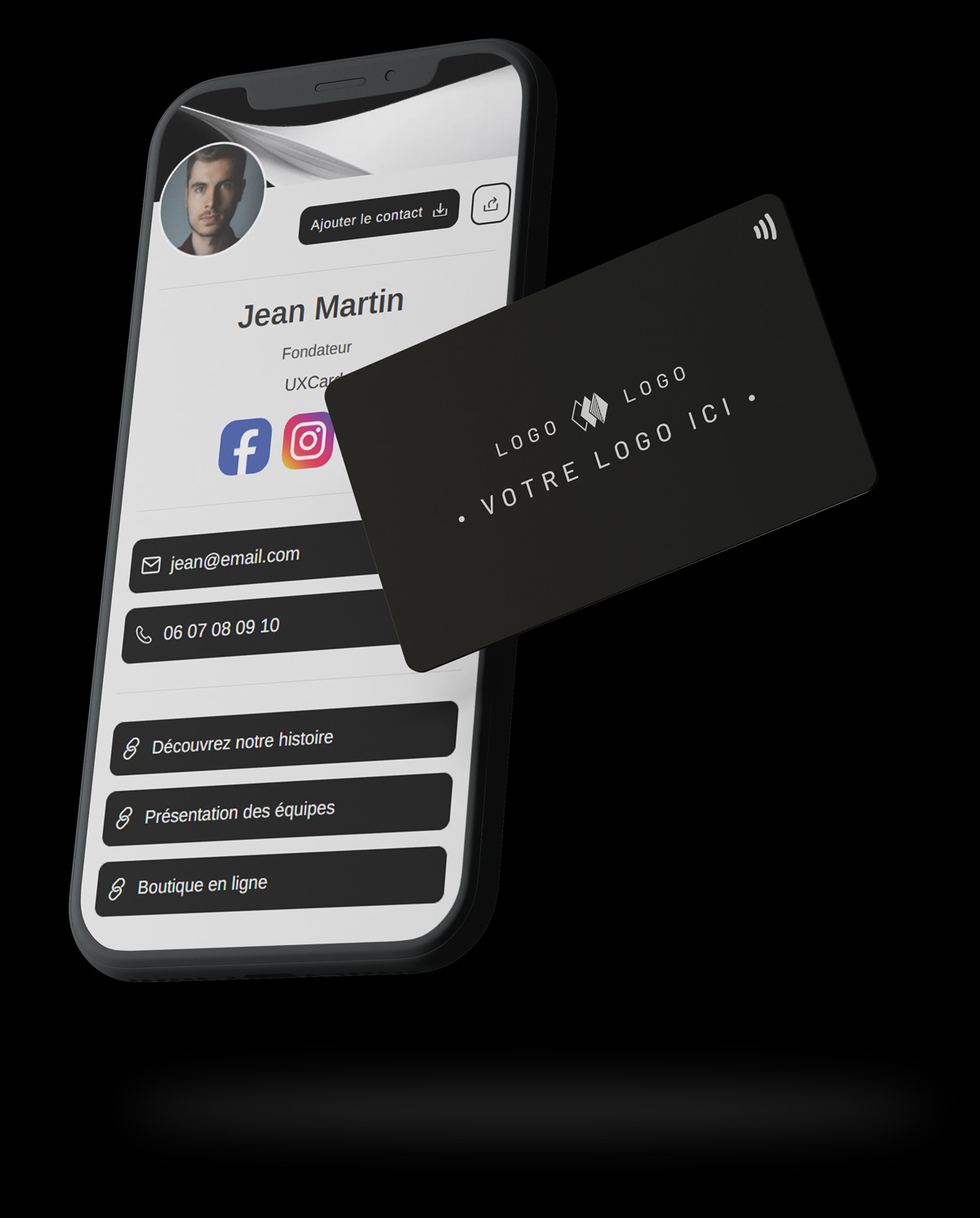 ux card nfc carte de visite